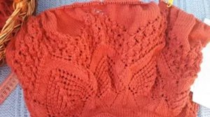 Ажурная круглая кокетка - 3 часть Окончание кокетки