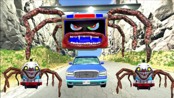 Эпический побег от Пожирателя Молний, пожирателя автомобилей, пожирателя автобусов