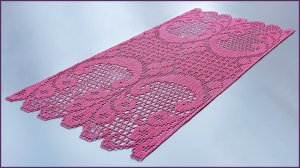 Филейная салфетка крючком. Часть 9.