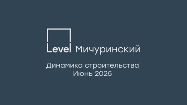 Level Мичуринский — отчёт о ходе строительства, июнь 2025 г.