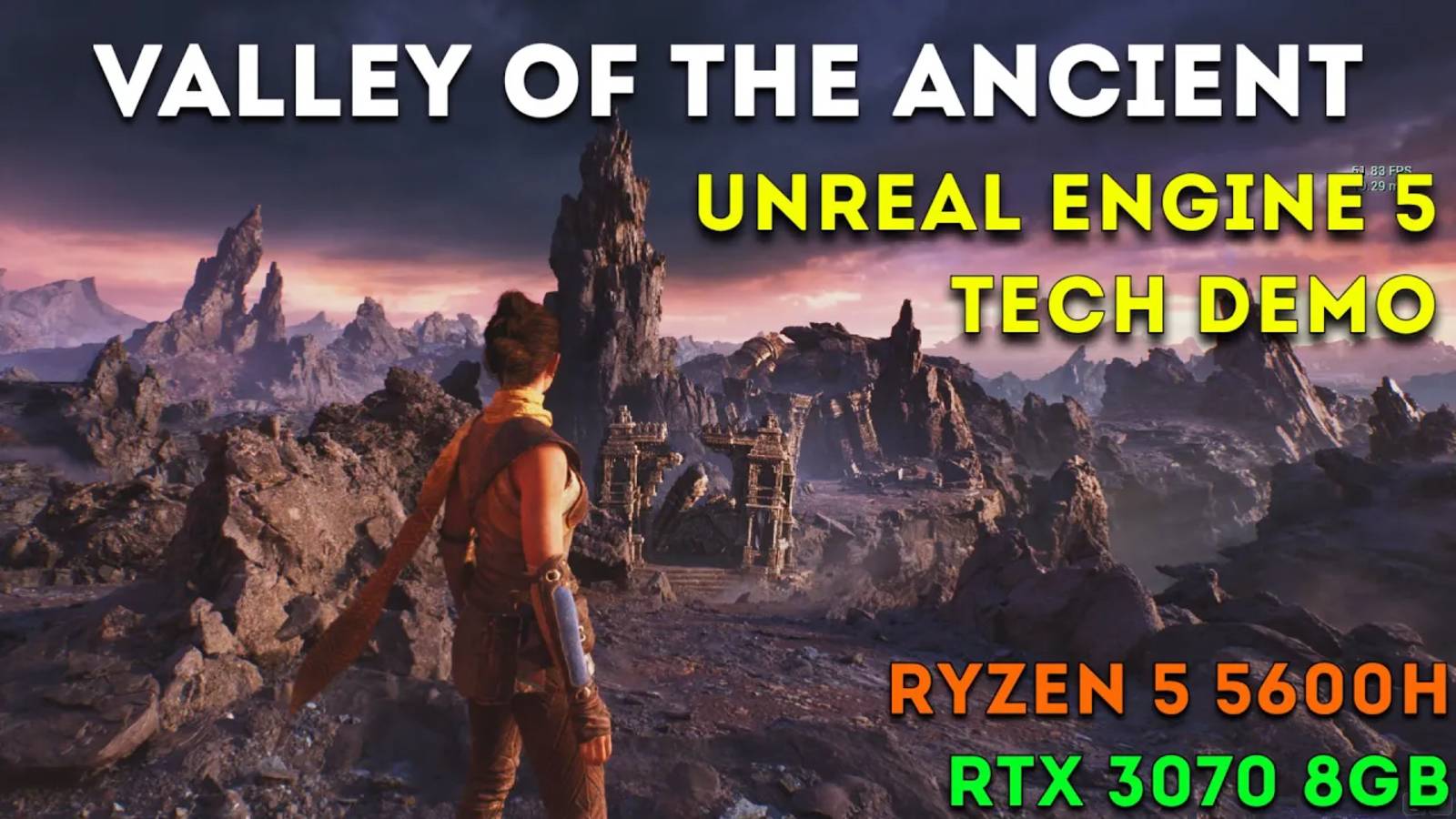 Valley of the Ancient - Unreal Engine 5 Tech Demo RTX 3070 8GB Epic Settings 1080p смотреть онлайн