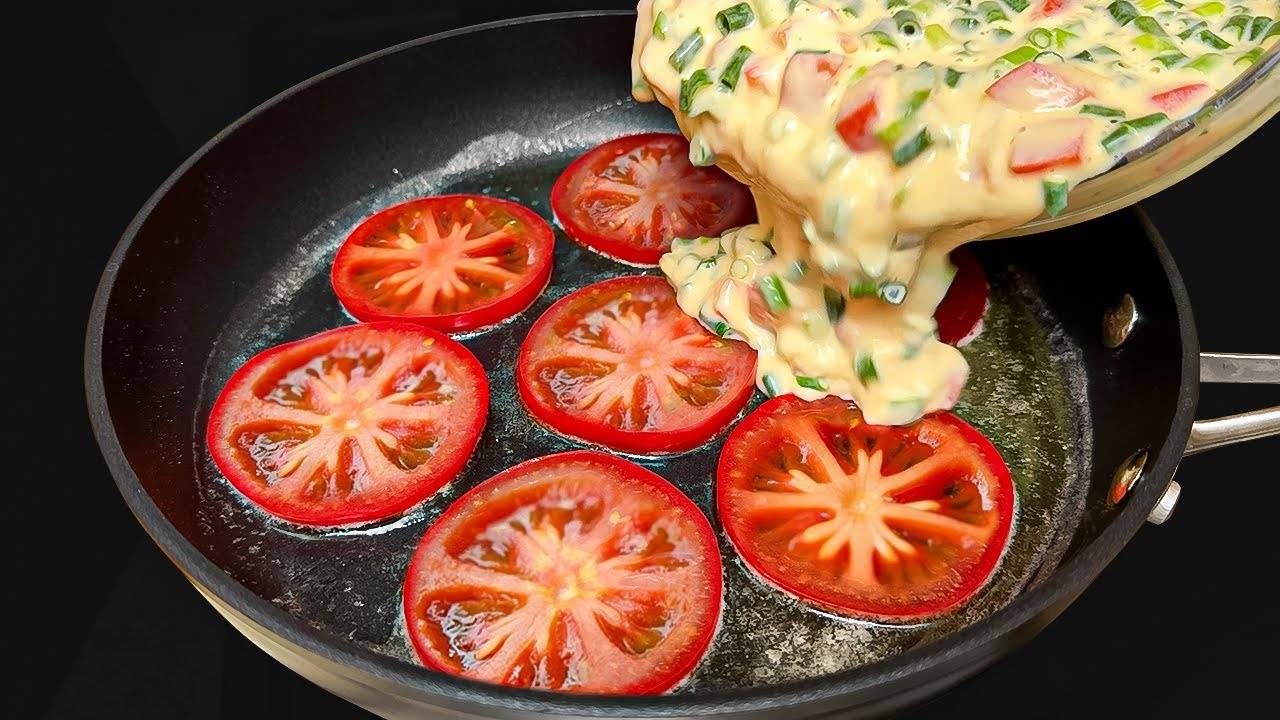 Этот рецепт помидоров и яиц настолько вкусный, что я готовлю его каждую неделю!