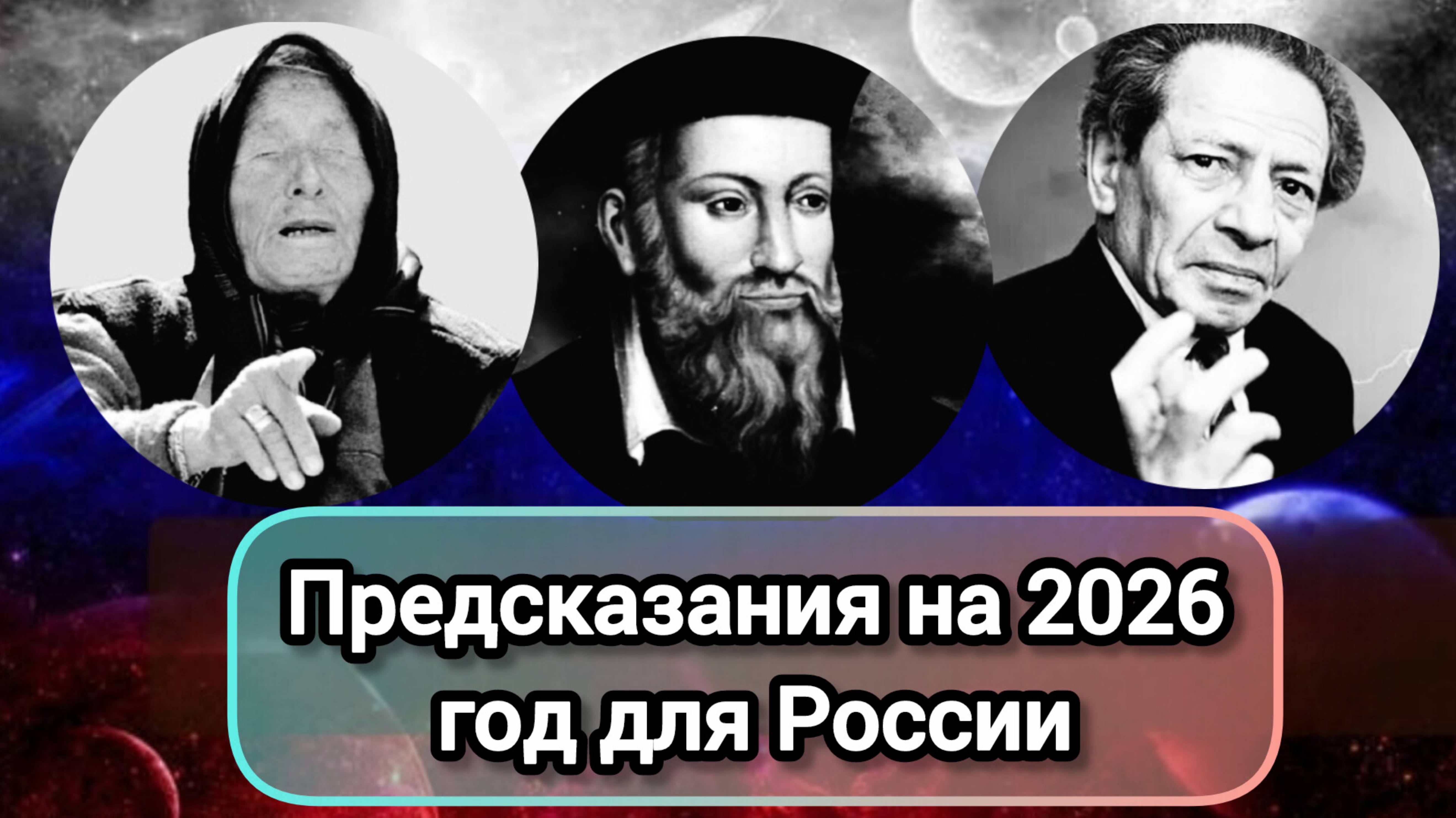 ПРЕДСКАЗАНИЯ НА 2026 ГОД ДЛЯ РОССИИ ОТ ВАНГИ, НОСТРАДАМУСА, МЕССИНГА, ГЛОБЫ, ЕГИАЗАРОВОЙ, КАРТА