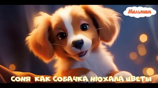 Сказка Соня как собачка нюхала цветы мультфильм|народные|детские|рассказ|мама|онлайн|мультфильм| смотреть онлайн