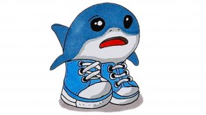 Как нарисовать мем Акула Tralalero Tralala итальянские животные