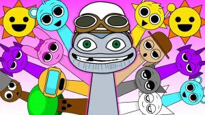 МЕГА КОМПИЛЯЦИЯ КРЕЙЗИ ФРОГ СПРАНКОВ | Sprunki Crazy Frog Song (Cover)