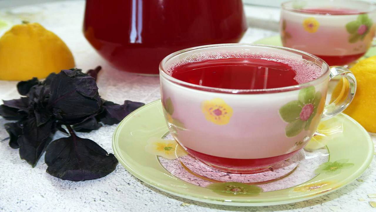 Освежающий и тонизирующий напиток из базилика и лимона смотреть онлайн