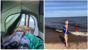 Снова отдыхаем с палаткой в Топорне. Съездили отдохнуть в Белозерск, сняв номер в отеле «Легенда».