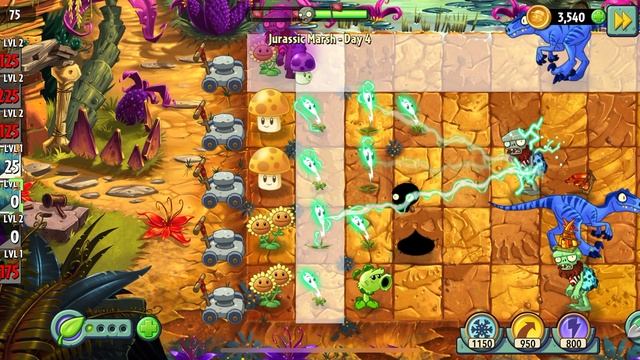 Растения против зомби, каменный век день 4 смотреть онлайн