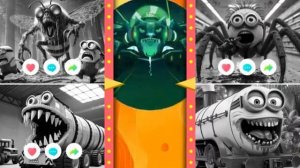 Трансформация миньонов в монстров 🆚 Трансформация всех остальных монстров в Плитки прыгают