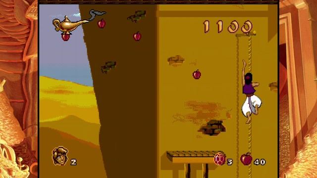 Прохождение первого уровня в игре "Алладин".