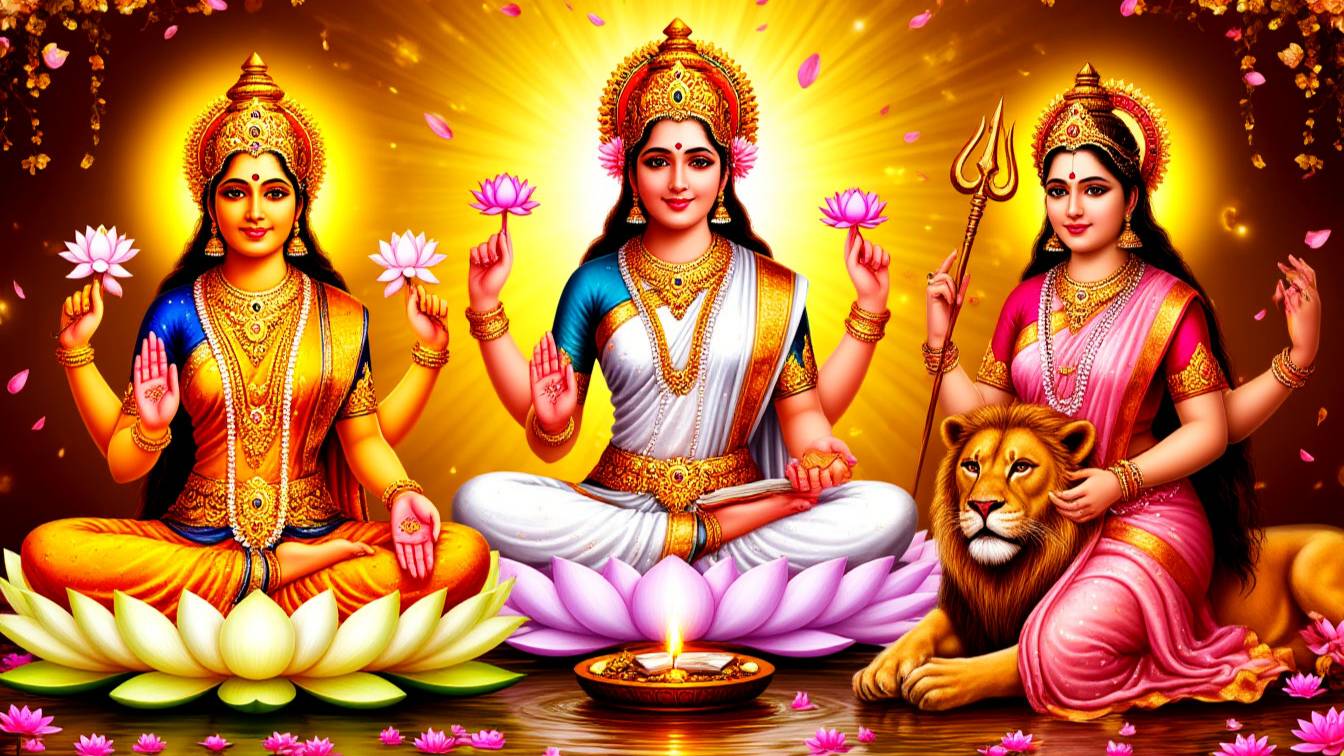Мантра Силы Трех Богинь ✨ Активируй Удачу, Богатство и Успех! Лакшми, Сарасвати, Дурга | Mantra मंत смотреть онлайн
