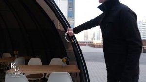 Обзор купольной беседки от компании Купол дизайн