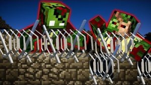 СТЕНА. БЛОКПОСТ. ЗОМБИ. ДЕНЬ8 -ЯДЕРНЫЙ ЗОМБИ АПОКАЛИПСИС МАЙНКРАФТ