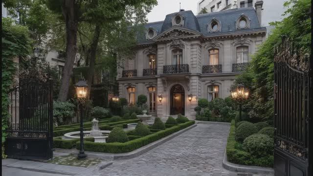 РОСКОШНЫЕ КЛАССИЧЕСКИЕ ОСОБНЯКИ ПАРИЖА С САДАМИ И ЭЛЕГАНТНЫМИ ИНТЕРЬЕРАМИ- смотреть онлайн