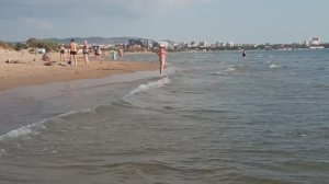 Чистейший пляж в  Анапе, 15 мин с Гостагаевской, июль 2025 г. Купались в шикарном теплом море!