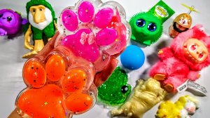 АСМР РАСПАКОВКА🥰👀🤯 распаковка АСМР сквишей и антистрессы 🫶🏻🤗 ТАБА лапка 🐾 режу СКВИШИ