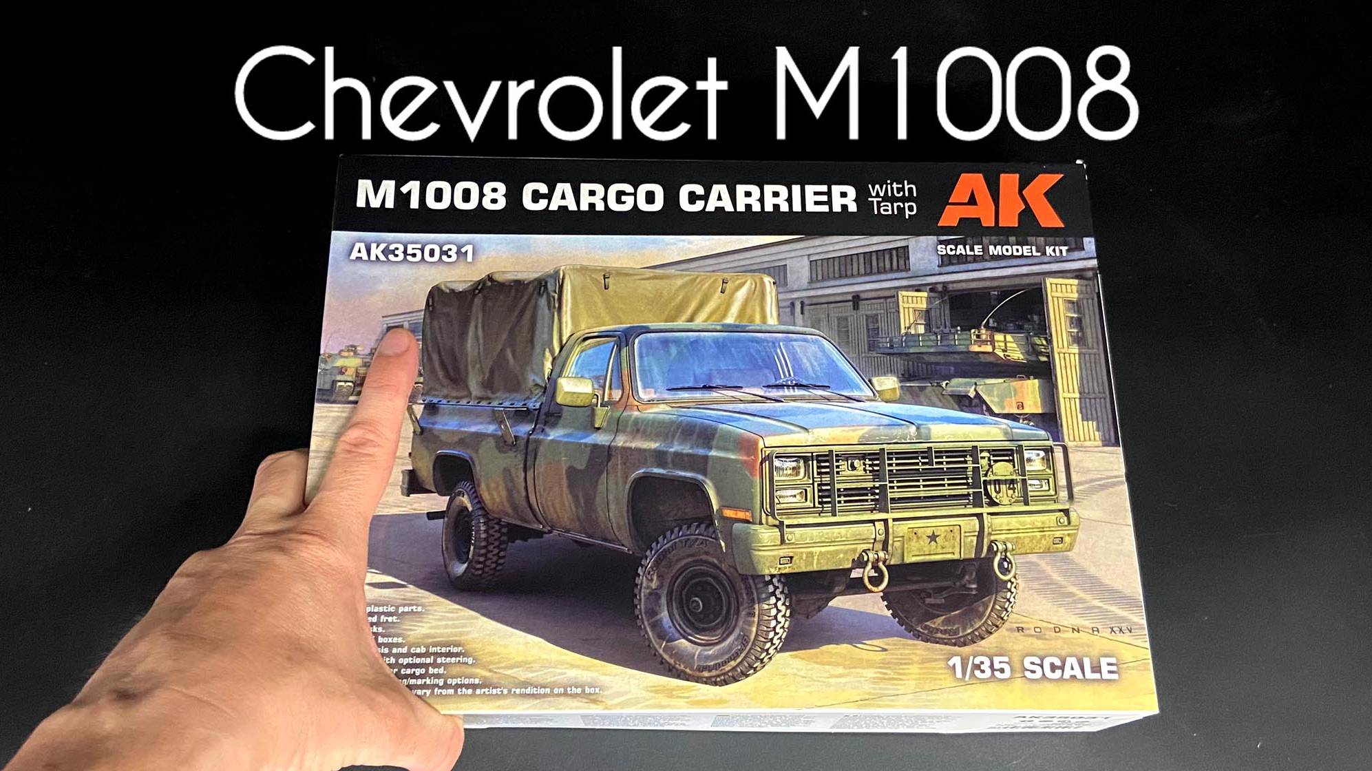 Новинка «Chevrolet M1008» с тентом- грузовой пикап от «AK Interactive» в 1/35 масштабе. смотреть онлайн