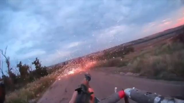 Наш боец вовремя сбил дрон смотреть онлайн