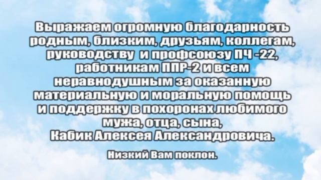 БЛАГОДАРНОСТЬ_КАБИК А. А. смотреть онлайн