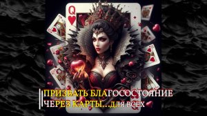 ПРИЗВАТЬ БЛАГОСОСТОЯНИЕ ЧЕРЕЗ КАРТЫ…ДЛЯ ВСЕХ…