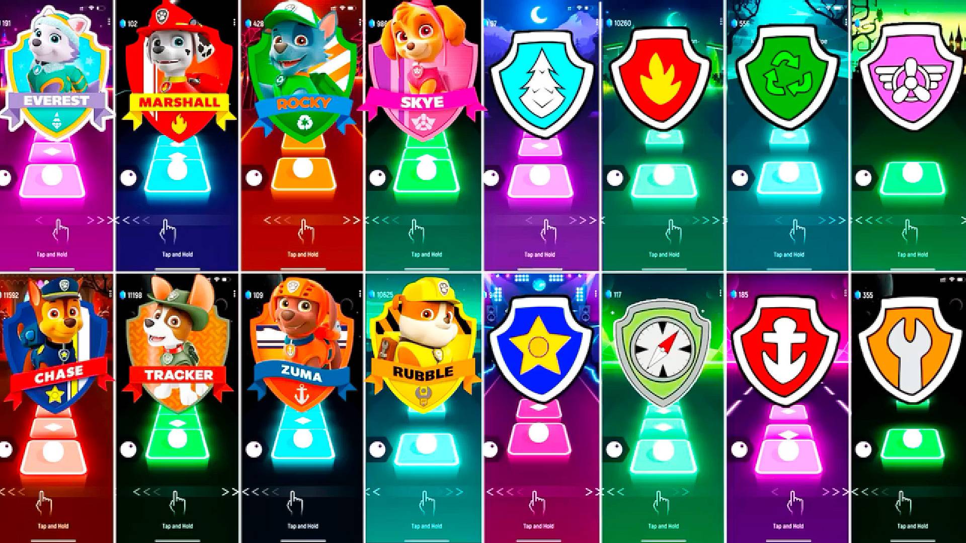 Paw Patrol All Video Megamix EVEREST VS MARSHALL VS ROCKY VS SKYE смотреть онлайн