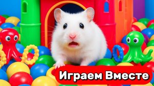 ЛАБИРИНТ С ХИТРЫМИ ЛОВУШКАМИ ДЛЯ ХОМЯКА 🐹 ВЫБИРАМСЯ ВМЕСТЕ ! ВИДЕО ДЛЯ ДЕТЕЙ №1