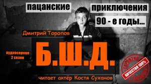 #16 / Аудиокнига Б.Ш.Д. / Приключения в 90 - е / За забором интерната / читает актер Костя Суханов.