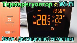 Терморегулятор для теплого пола TC-TE81B с Wi-Fi TEOK | Обзор | Дистанционное и голосовое управление