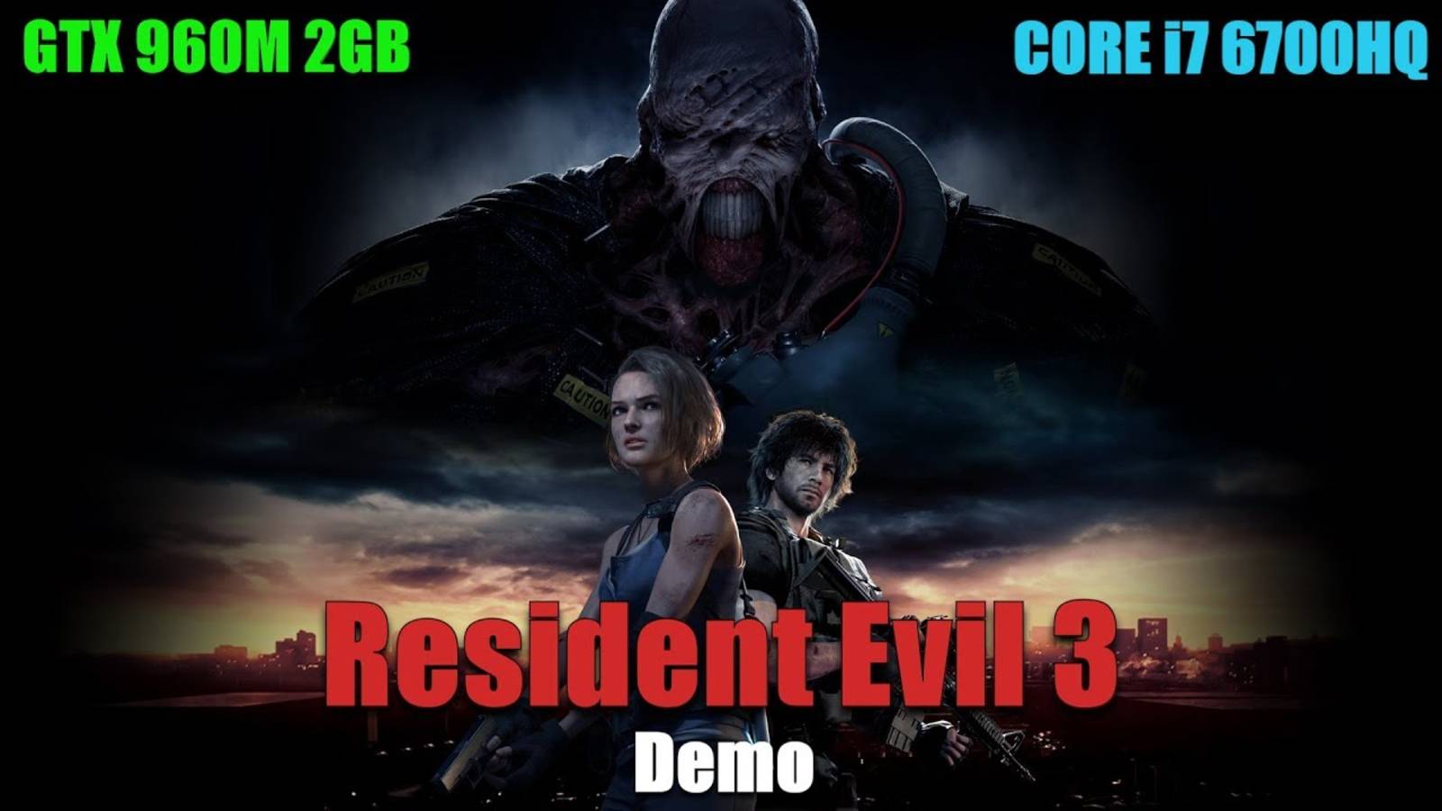 Resident Evil 3 Demo | GTX 960M 2GB+Core i7 6700HQ | Benchmarking смотреть онлайн