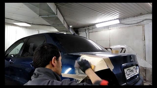 ремонт крыла Mitsubishi Lancer