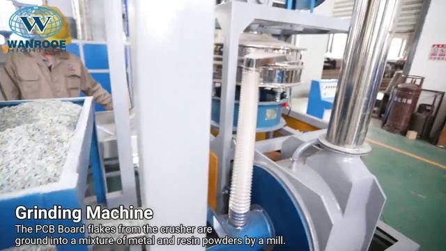 Линия по переработки печатных плат производительностью 100-1000кг/ч. смотреть онлайн