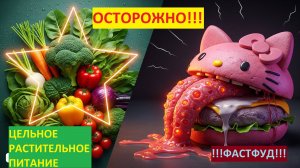 В память о докторе МакДугалле, цельное растительное питание. Бургер Хэлло Китти повредил мой язык!
