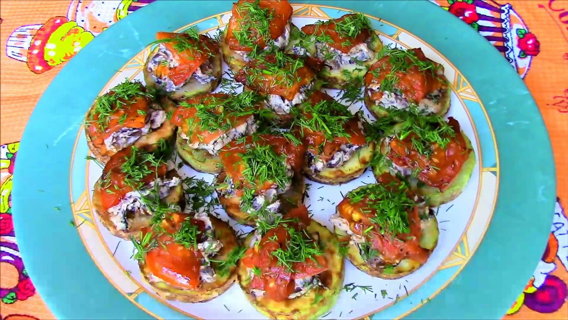 Безумно вкусная закуска из кабачков. смотреть онлайн