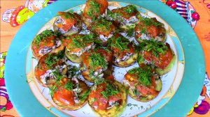 Безумно вкусная закуска из кабачков.