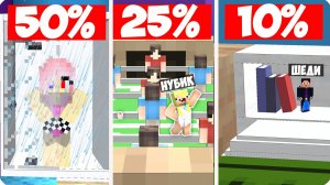 😣 ПРЯТКИ но с КАЖДЫМ РАЗОМ МЫ ВСЕ МЕНЬШЕ и МЕНЬШЕ в МАЙНКРАФТ! НУБИК