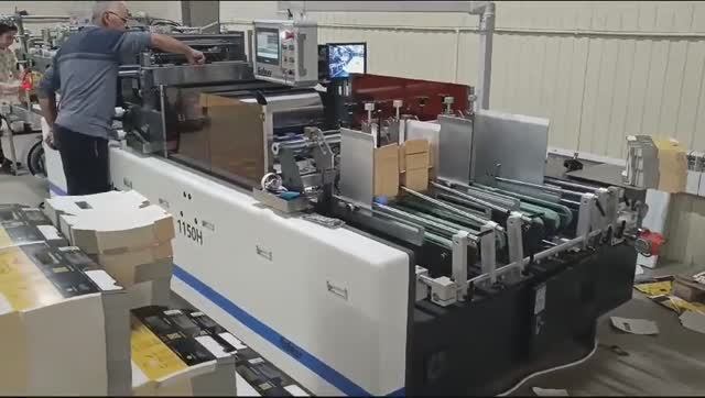 GALAXY WindowGLUER-1150H  окошковклейка - работа в 1-поток - тесты на  3х9000=27000 заготовок в час