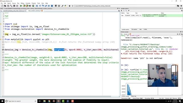 Tutorial 36 - Image filtering in python - Total variation filter (TVF) for image denoising смотреть онлайн