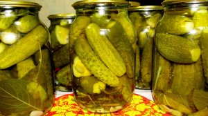 Маринованные огурцы на зиму. Очень вкусные делаю только так!