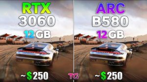 ARC B580 12GB vs RTX 3060 12GB - Test in 10 Games