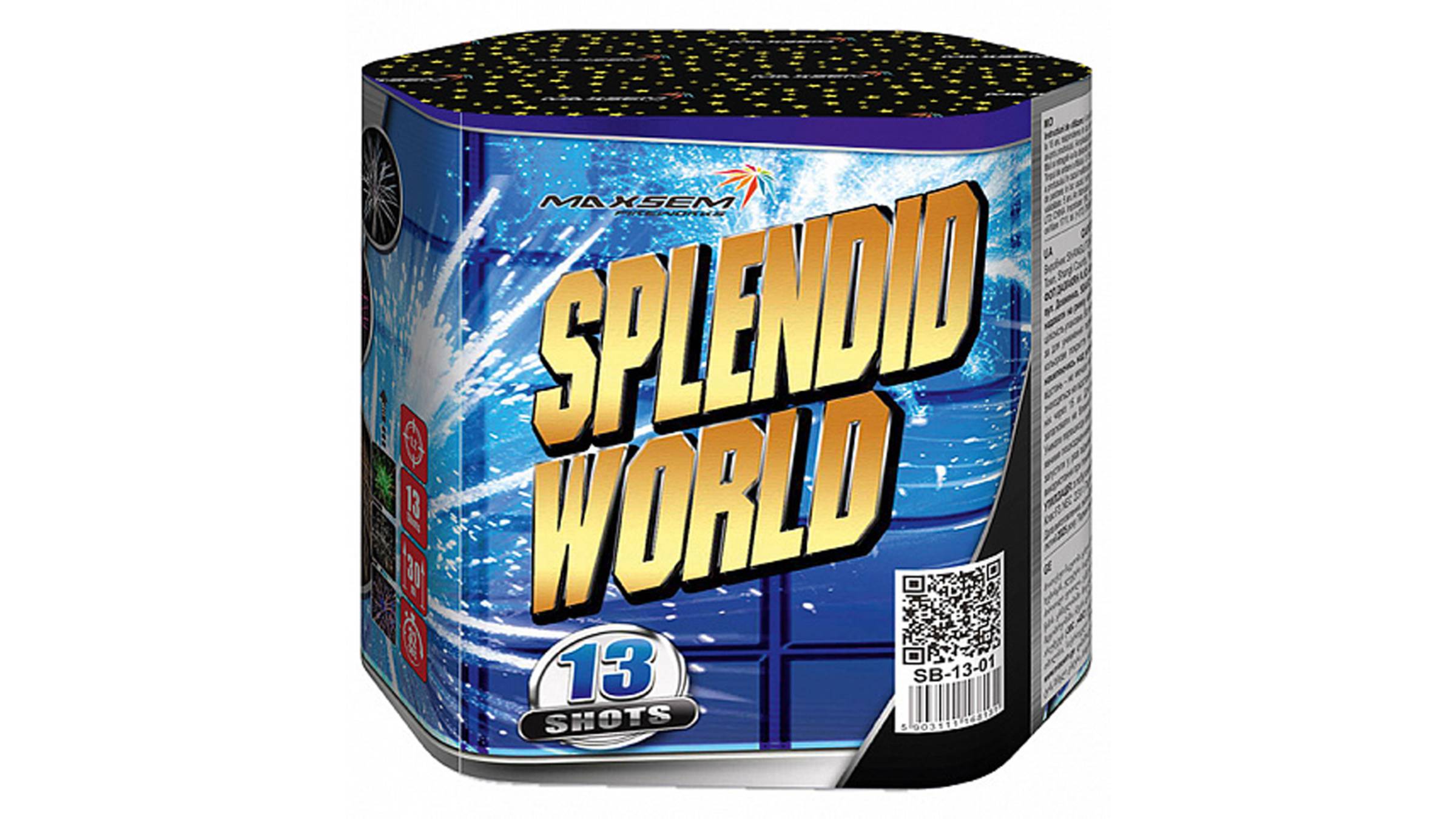 SB-13-01 Салют "SPLENDID WORLD" (1,2" х 13 залпов) "Maxsem" смотреть онлайн