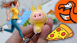 Семейные будни: Маша на спорте! Разные пиццы из Додо. Маленький Лабубу делает шпагат!