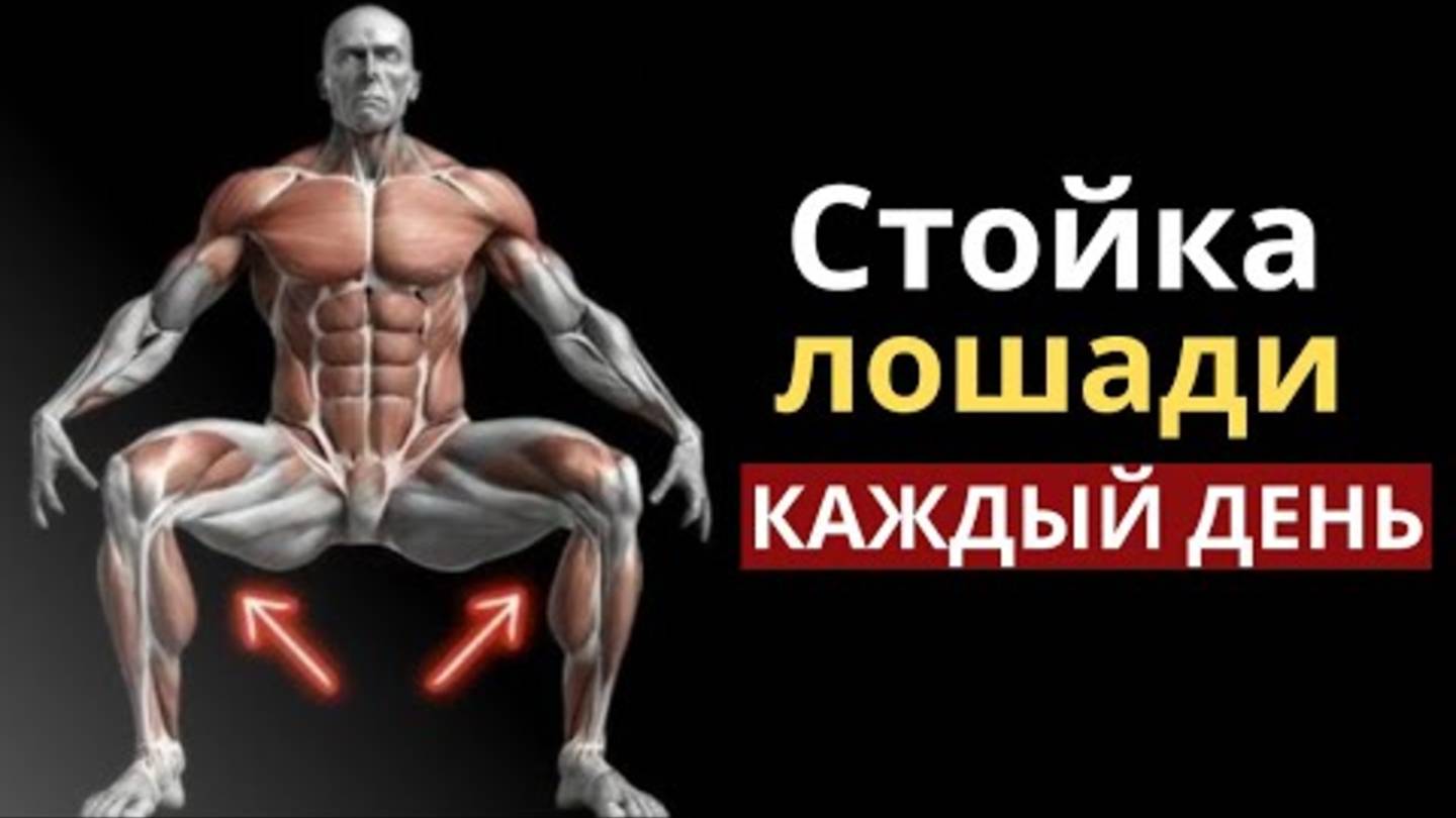 Что происходит с вашим телом, когда вы выполняете стойку лошади каждый день. ✅ смотреть онлайн