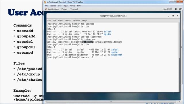90 - User Account Management useradd groupadd usermod userdel groupdel смотреть онлайн