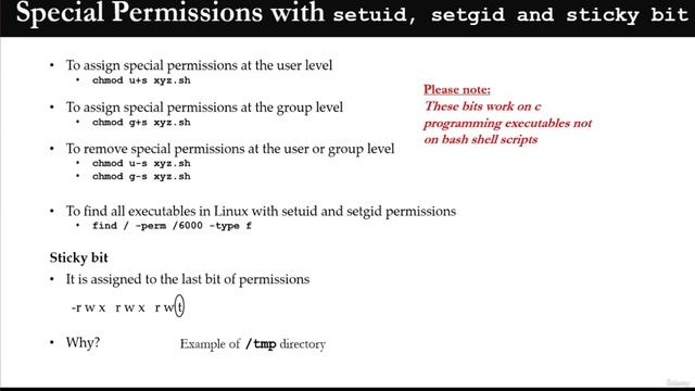118 - Special Permissions with setuid setgid and sticky bit смотреть онлайн