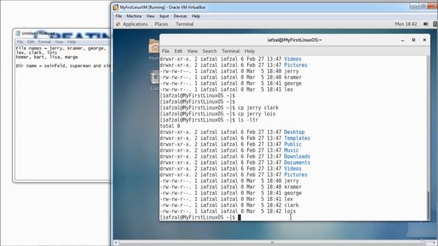 50 - Creating Files and Directories touch cp vi mkdir смотреть онлайн