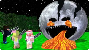 😤 Мы Уничтожили ЛУНА ПРОСНУЛАСЬ в МАЙНКРАФТ! НУБИК