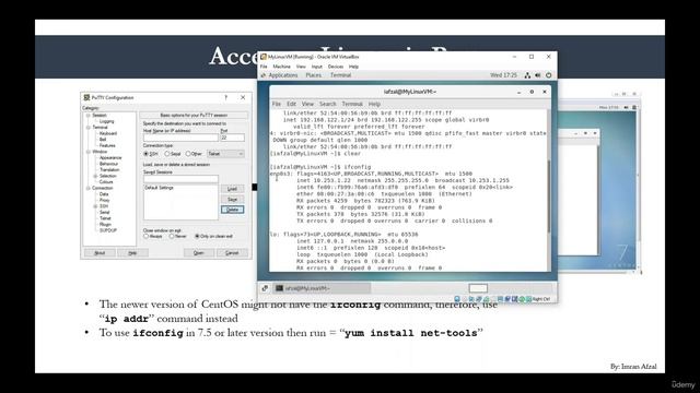 40 - Access Linux via Putty or SSH command line смотреть онлайн