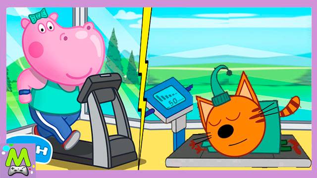 Три Кота против Гиппо Пеппы.Похудей Вместе с Карамелькой и Пепой.Кто Лучший Фитнес Тренер смотреть онлайн