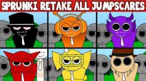 Incredibox Sprunki Retake НО ВСЕ ВЕРСИИ СКРИМЕРОВ | NEW MOD | NORMAL VS. HORROR